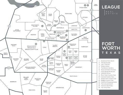 fort worth neighborhood map.